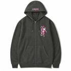 CHILDQ VIVIT PINK SNAKE STATUE FADE zip Hoodie Black