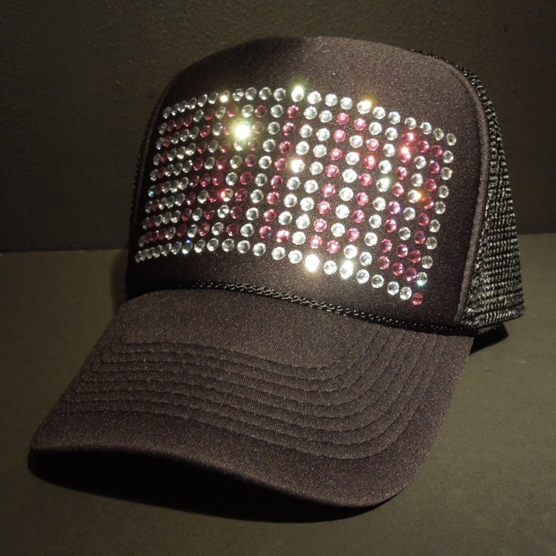 ビットプレート スワロフスキー キャップ / Pink | Caps-キャップ-,Bit