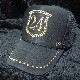 Emblem  Swarovski cap Black  Gold full custom