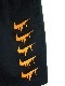 Parody Melt Mark Half pants BlackOrange