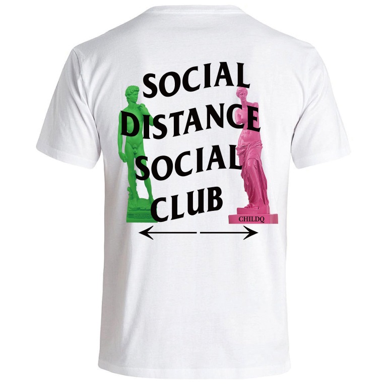 Social Distance Club�� T-shirt White