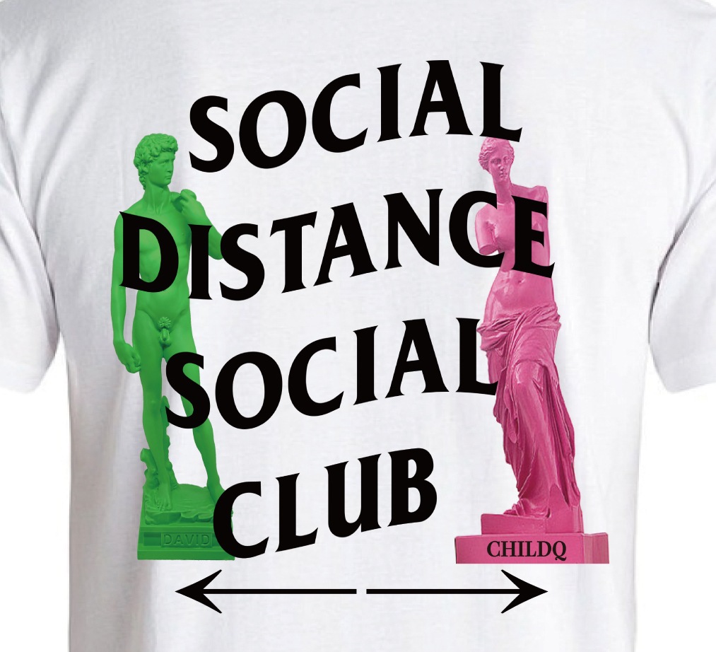 Social Distance Club�� T-shirt White