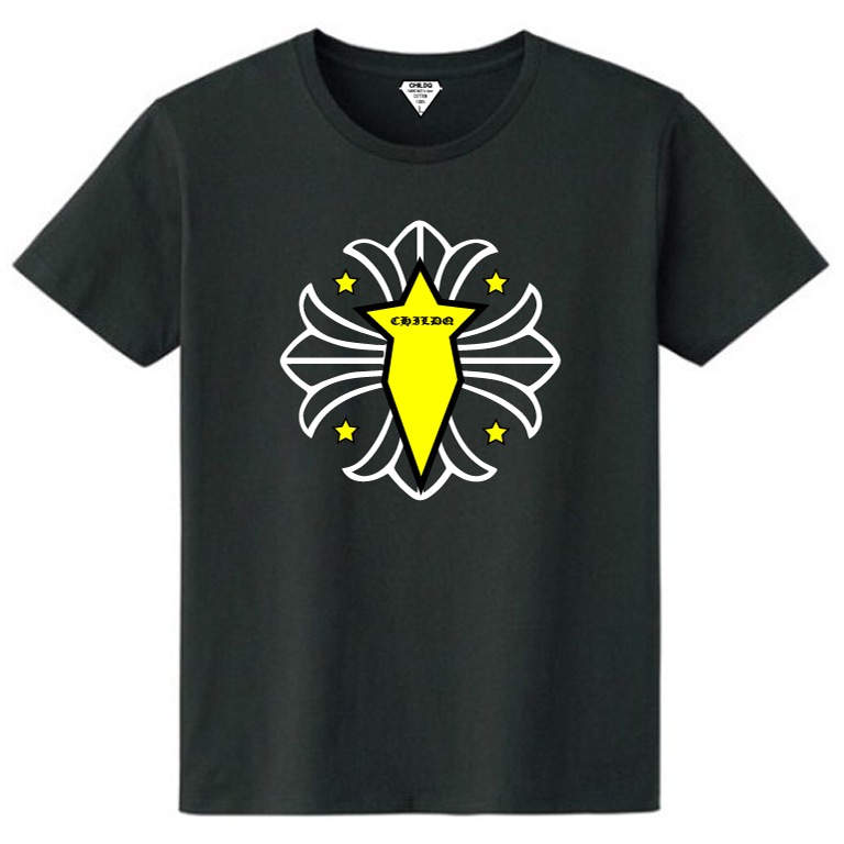 Star emblem T-shirt Black