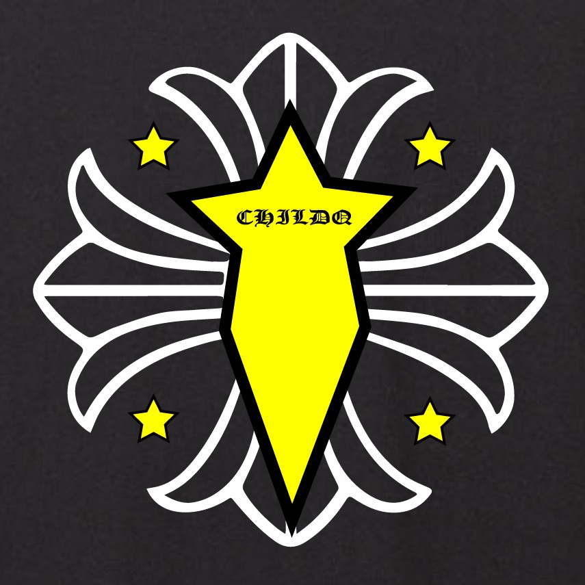 Star emblem T-shirt Black