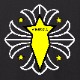 Star emblem T-shirt Black