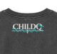 CHILDQ TURQUOISE BLUE SNAKE STATUE FADE LONG TEE
