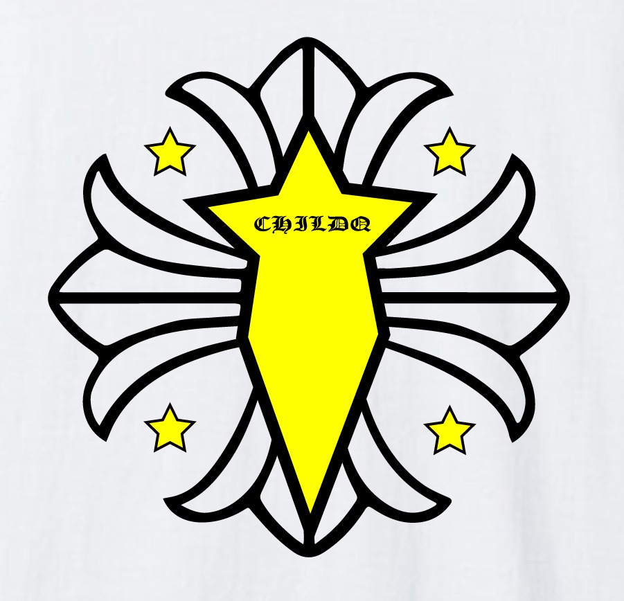 Star emblem T-shirt white