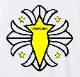 Star emblem T-shirt white