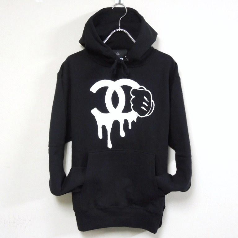 Parody One Hand Swarovski Black Parka