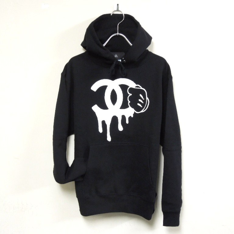 Parody One Hand Swarovski Black Parka