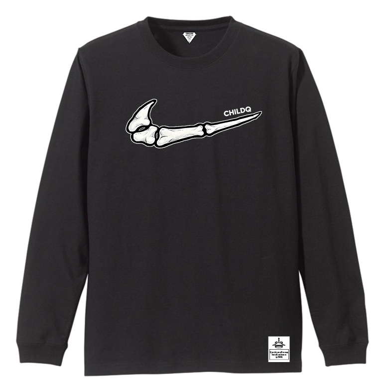 Bone mark T-shirt Black