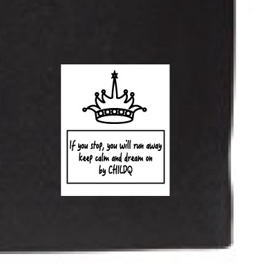 Bone mark T-shirt Black