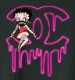 CHILDQ & Betty N.o3 Black x neon pink T-shirt