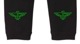 Vivid Green Eagle  pants Black