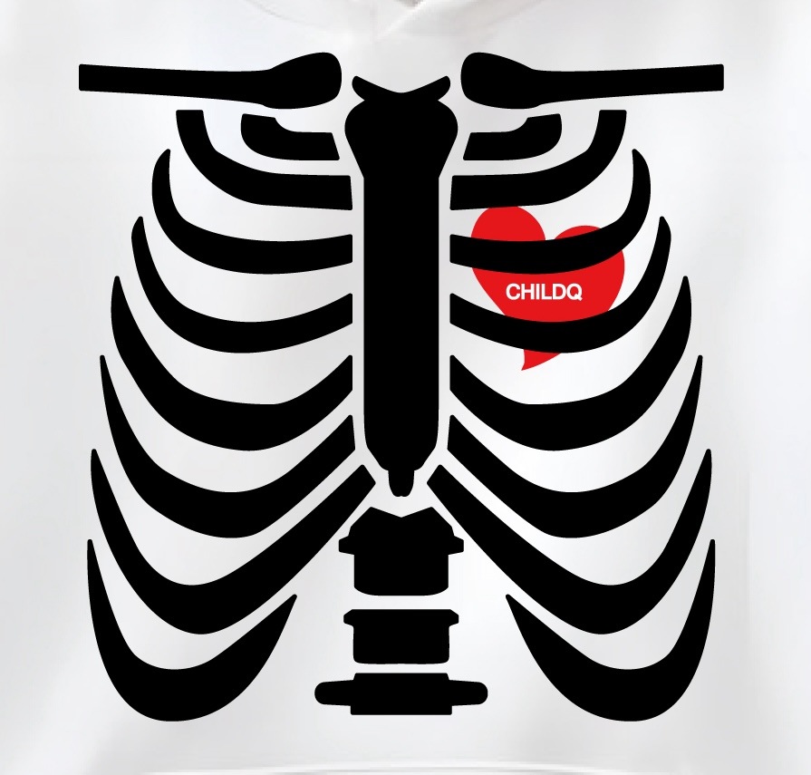 Bone Crystal Hoodie White