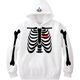 Bone Crystal Hoodie White