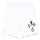 Cross hand half pants White