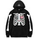 Bone Crystal Hoodie Black
