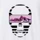 Skull Tattoo Girl NO.35 Long T-shirt White