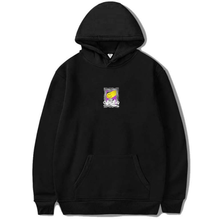 Art Smiley Hoodie Black