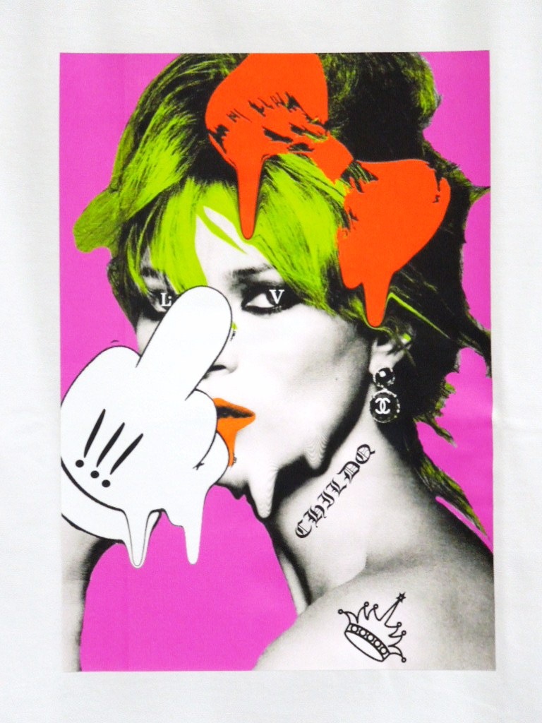 Art work fuck T-shirt white