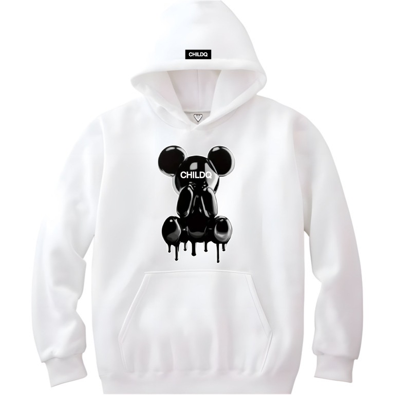 Melting Bear CHILDQ Hoodie White