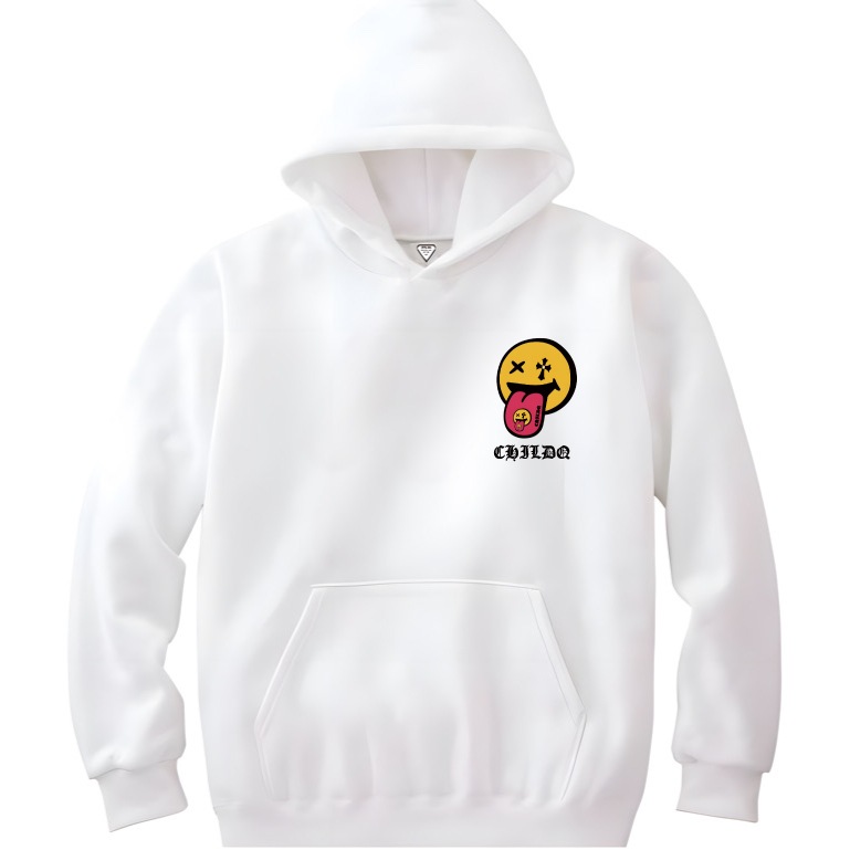 Smiley&Smiley Hoodie White
