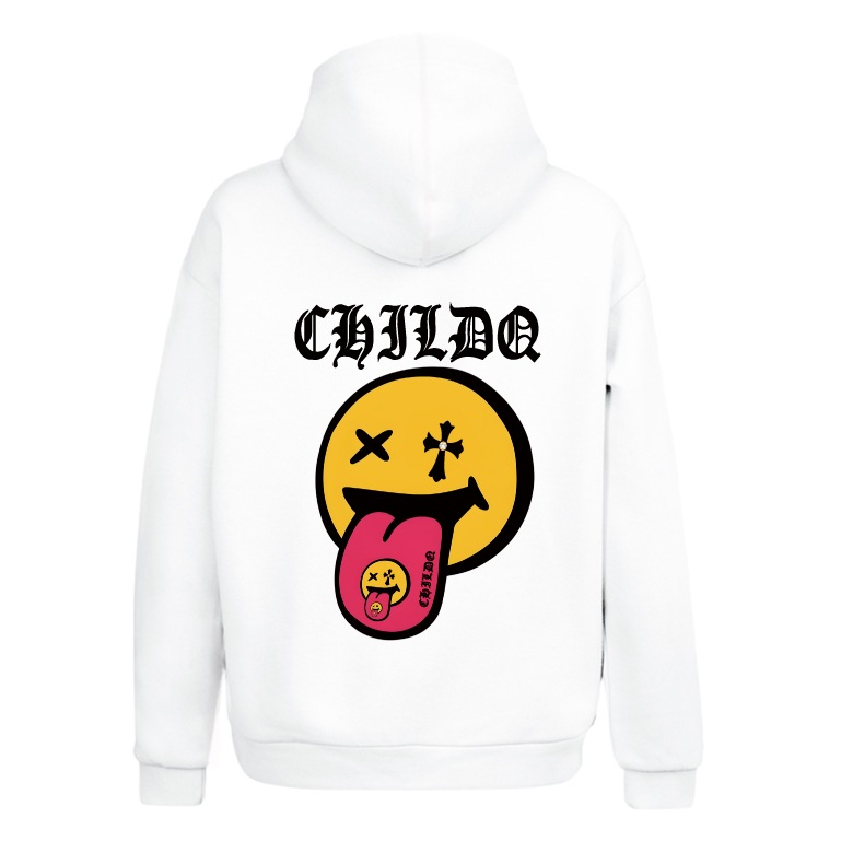 Smiley&Smiley Hoodie White