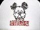 Fuck mouse parody Swarovski cap white