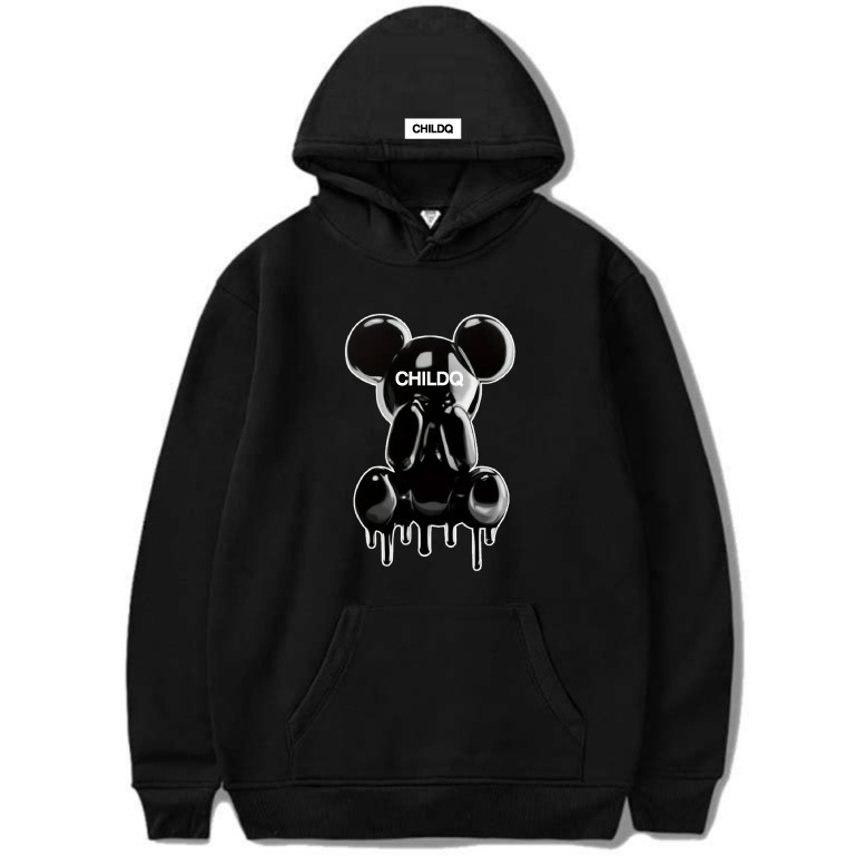 Melting Bear CHILDQ Hoodie Black