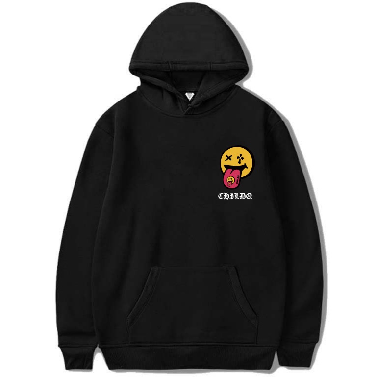Smiley&Smiley Hoodie Black