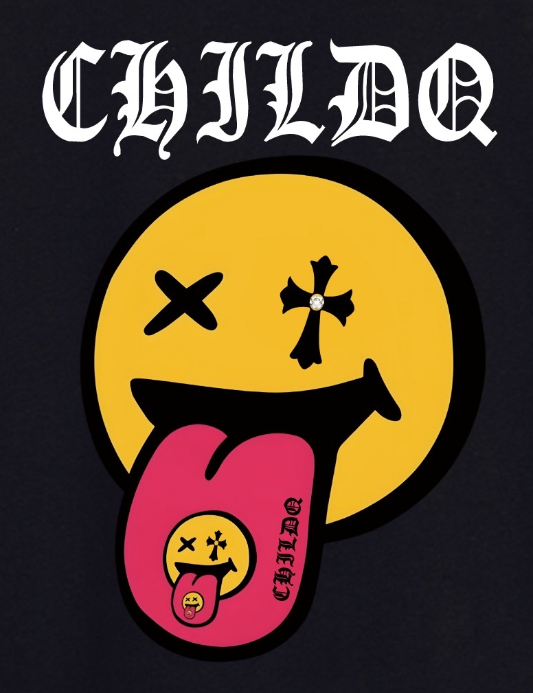 Smiley&Smiley Hoodie Black