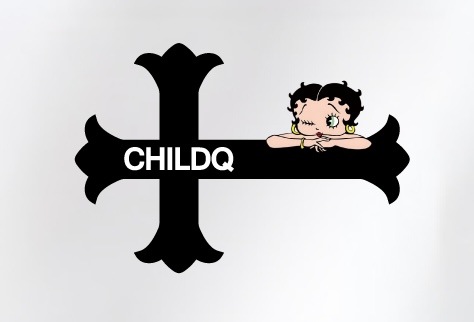 CHILDQ & Betty Hoodie White