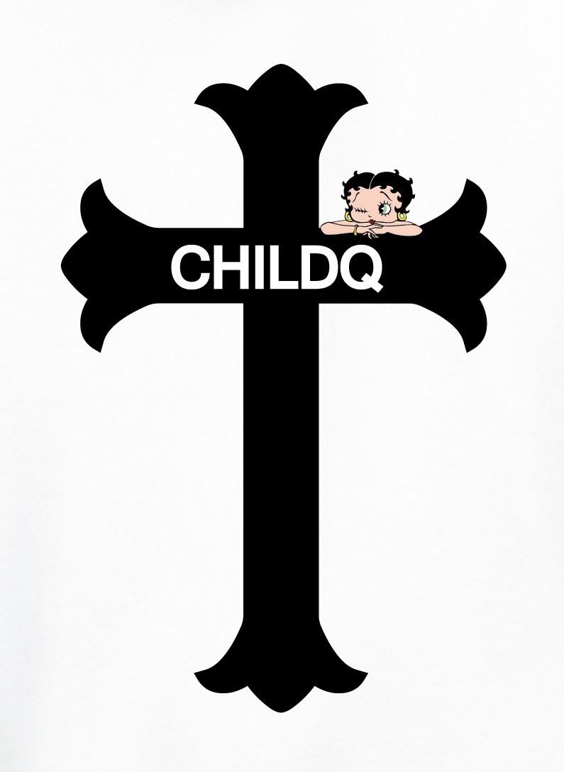 CHILDQ & Betty Hoodie White