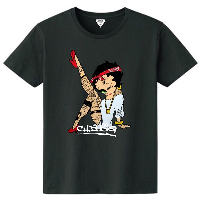 CHILDQ & Betty Gang N.o5 Black T-shirt