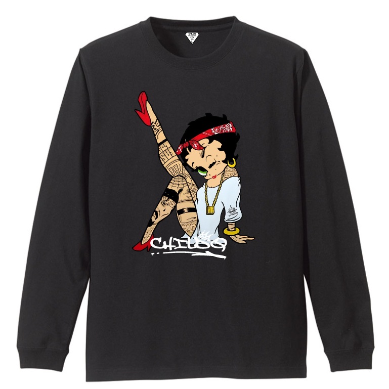 CHILDQ & Betty Gang N.o5 Black T-shirt
