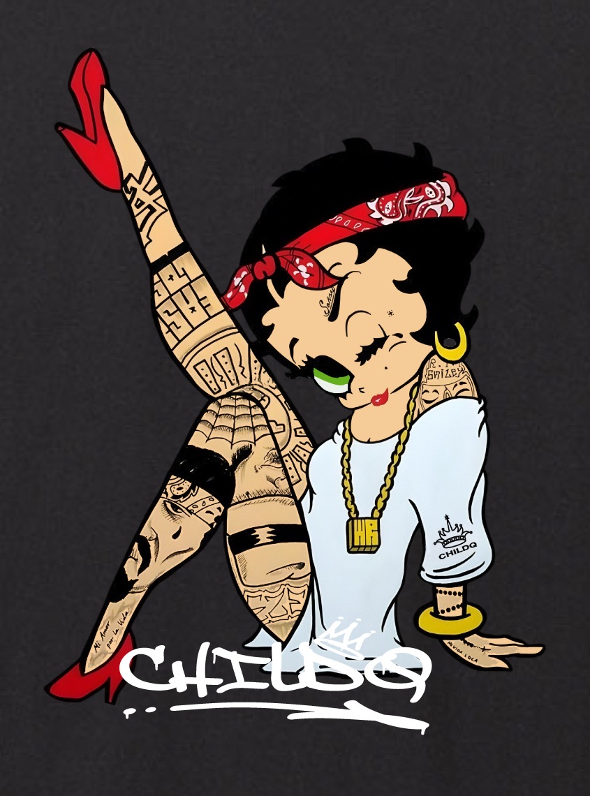 CHILDQ & Betty Gang N.o5 Black T-shirt