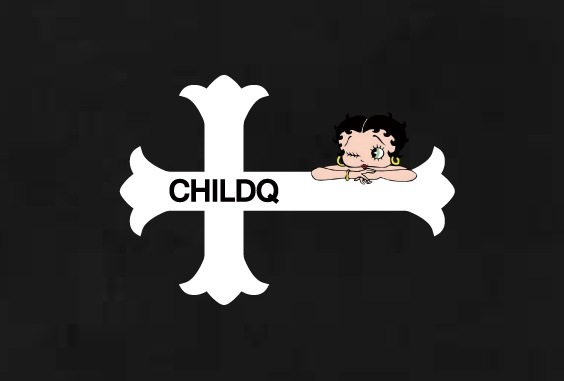 CHILDQ & Betty Hoodie Black