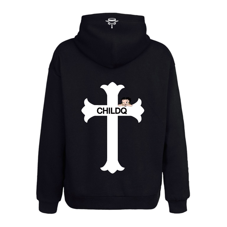 CHILDQ & Betty Hoodie Black