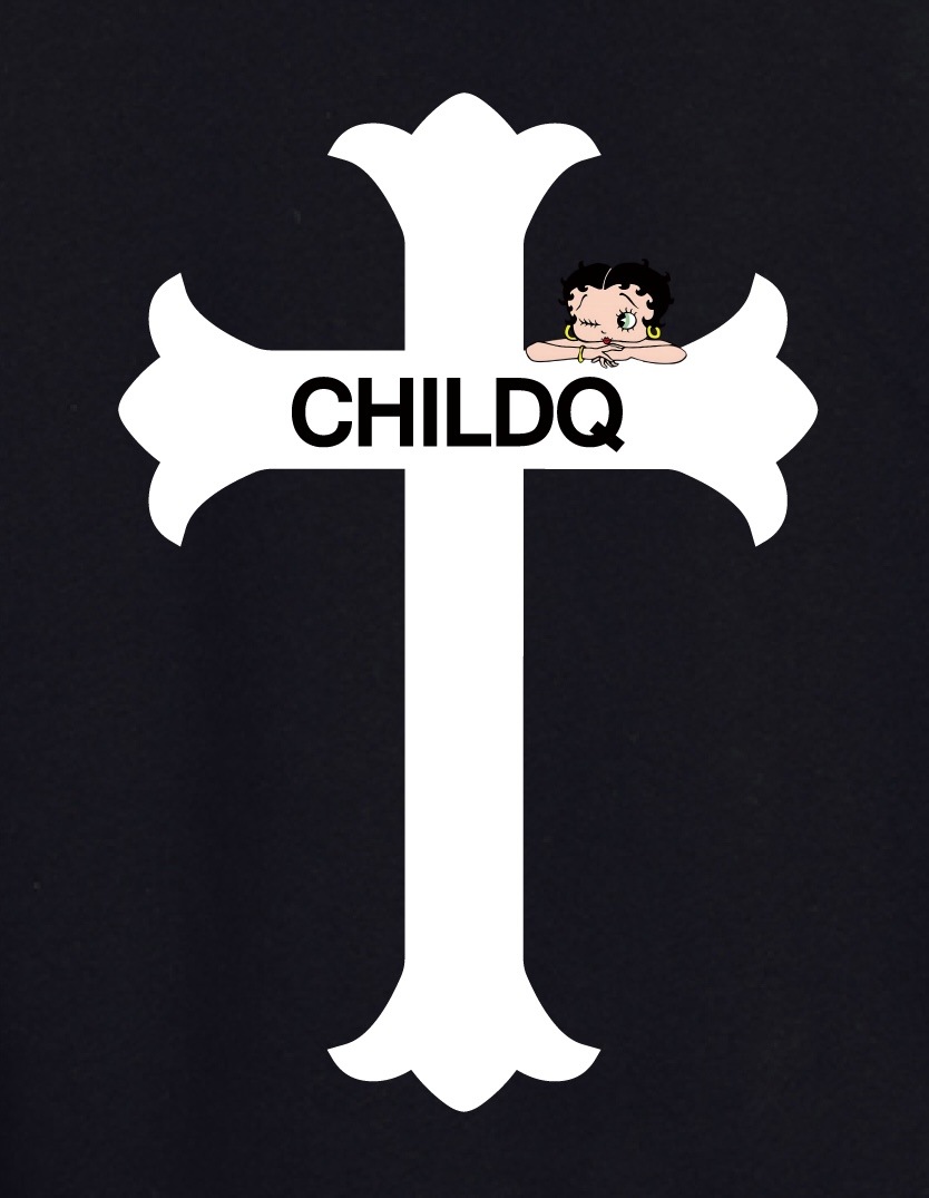 CHILDQ & Betty Hoodie Black