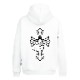 Cross hand Hoodie white