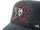 Stars Skull Swarovski Cap BlackRed