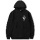 Cross hand Hoodie Black