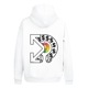 Flower style Hoodie White