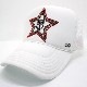 Stars Skull Swarovski Cap White��Red