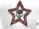 Stars Skull Swarovski Cap White��Red