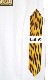 Leopard print long T-shirt white