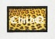 Leopard print long T-shirt white