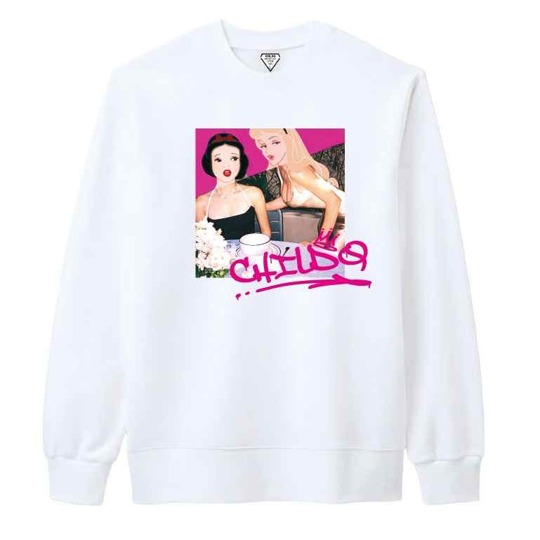 Pop Art Girl N.o White Sweat