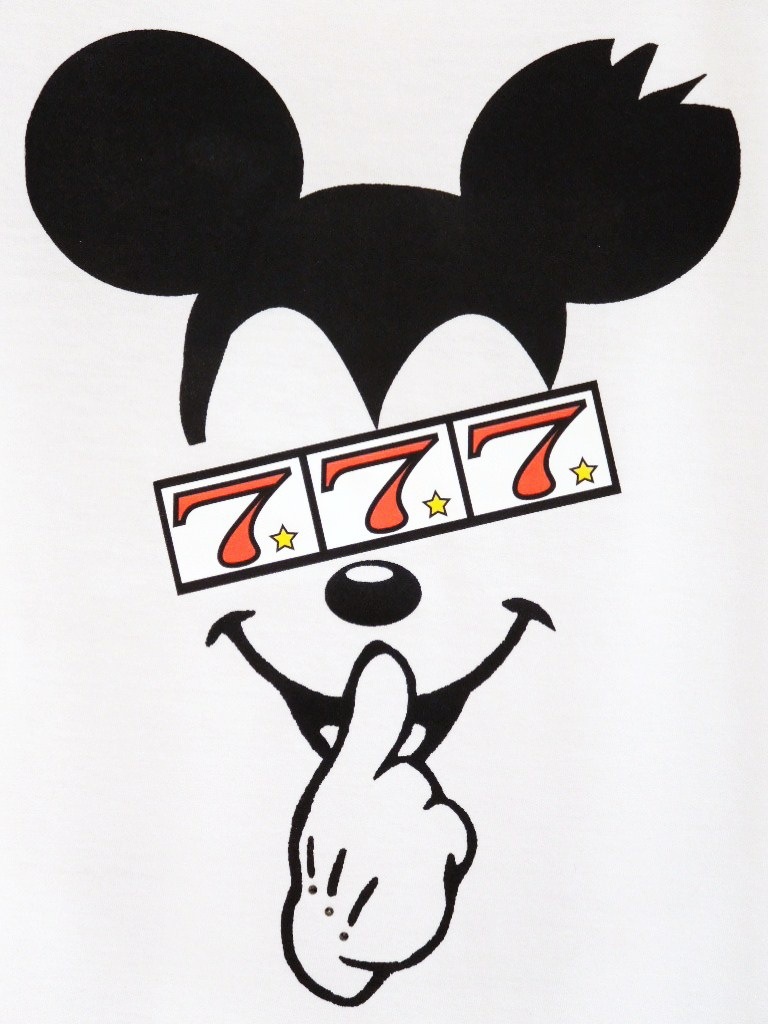 Secret Mouse Three 7 T-shirt White